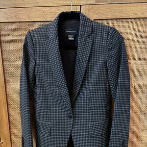 Club Monaco Womens Checkered Blazer, 00